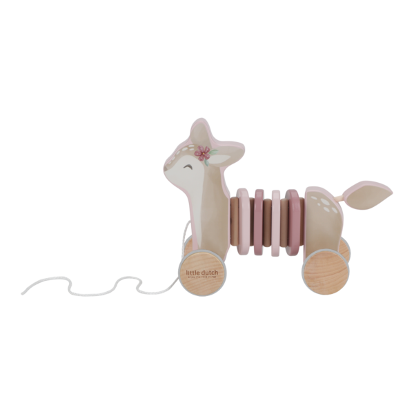 Pull-along wood Deer - Fairy Garden FSC